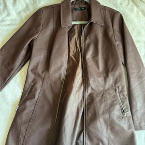 Baccini Women's Tan Leather Jacket